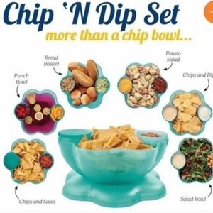 Chips and dip bowl set